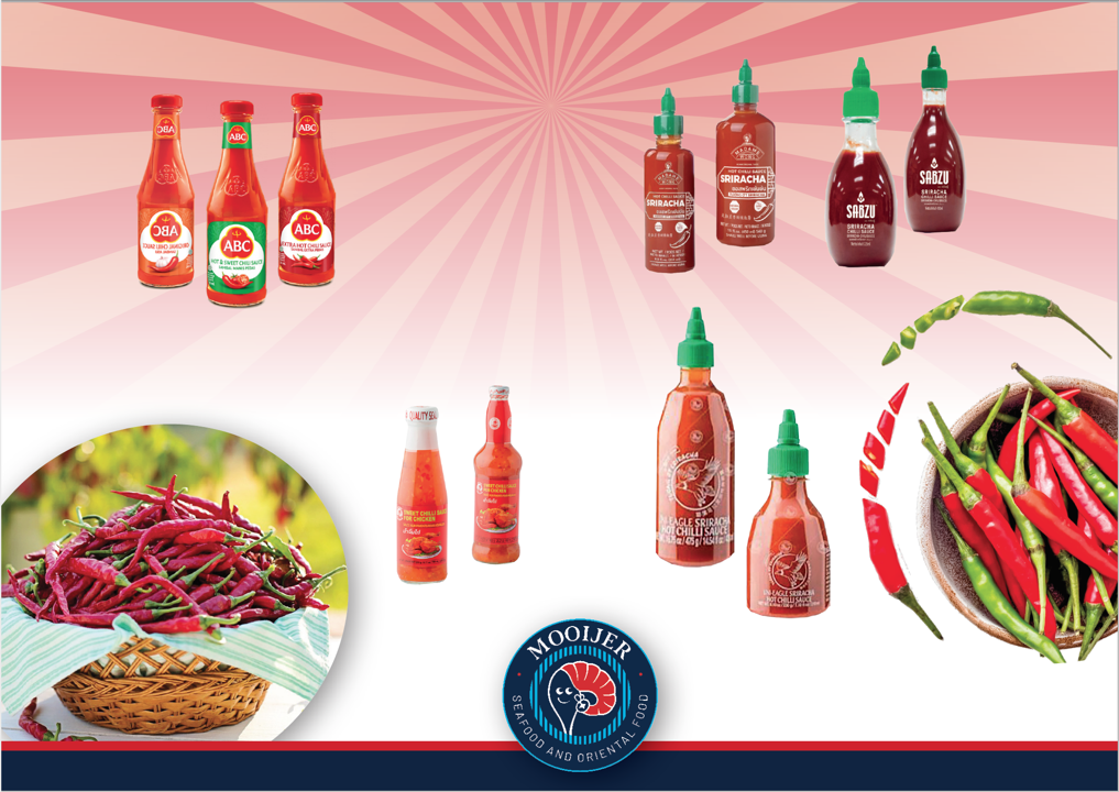 Assortiment chilisaus Mooijer