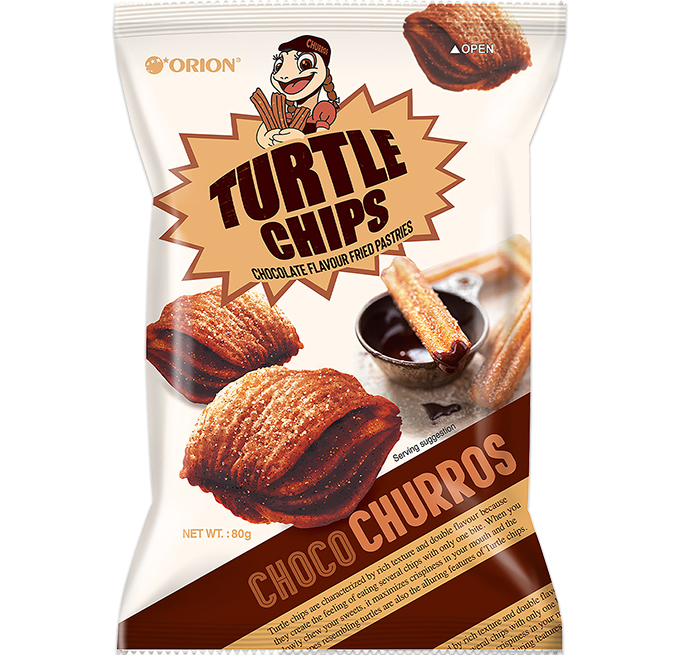 Turtle Choco Churros Chips