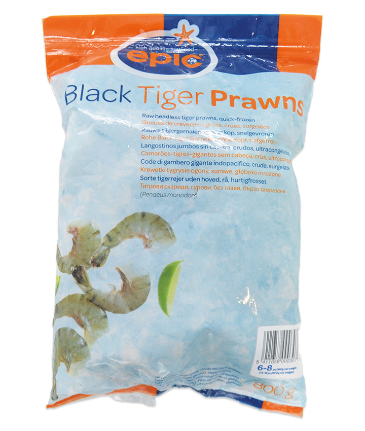 Black Tiger Shrimps  6/8